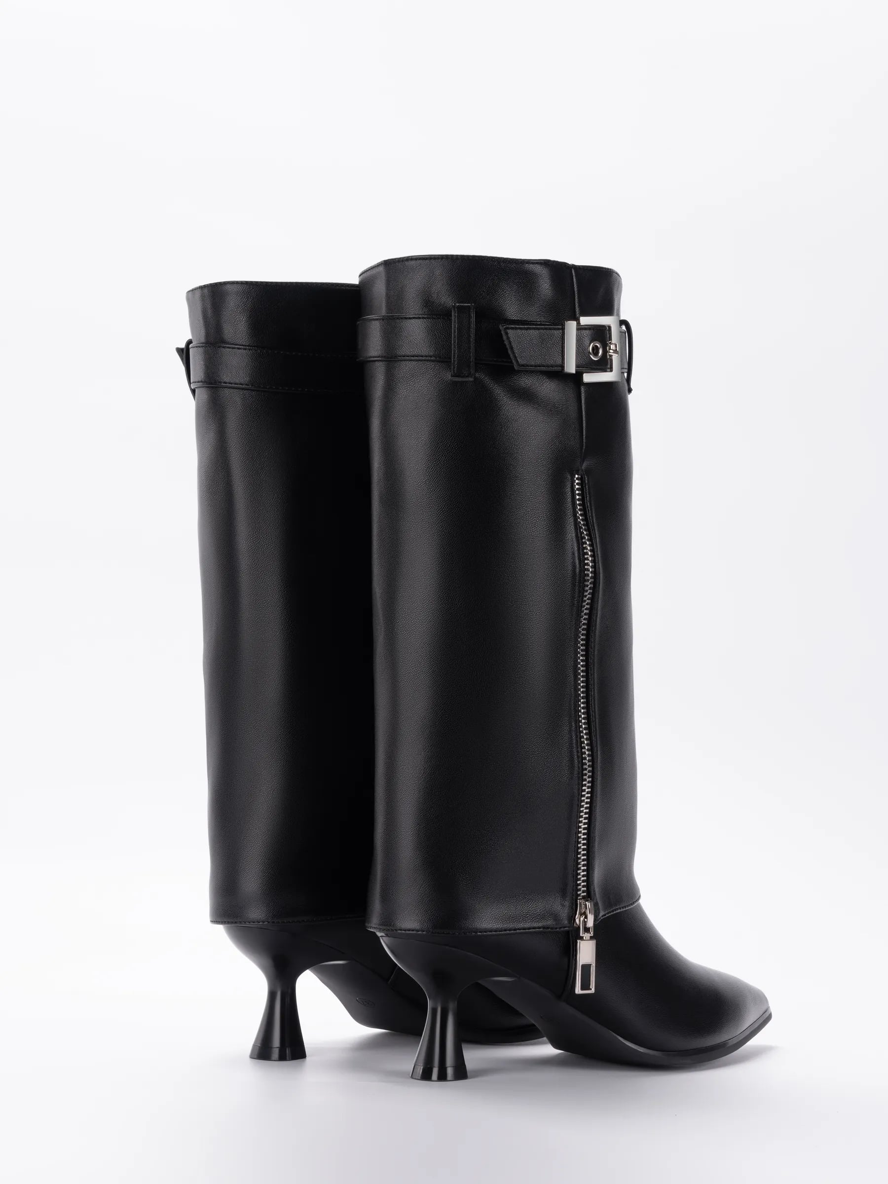 Сапоги на каблуке трубы - 3