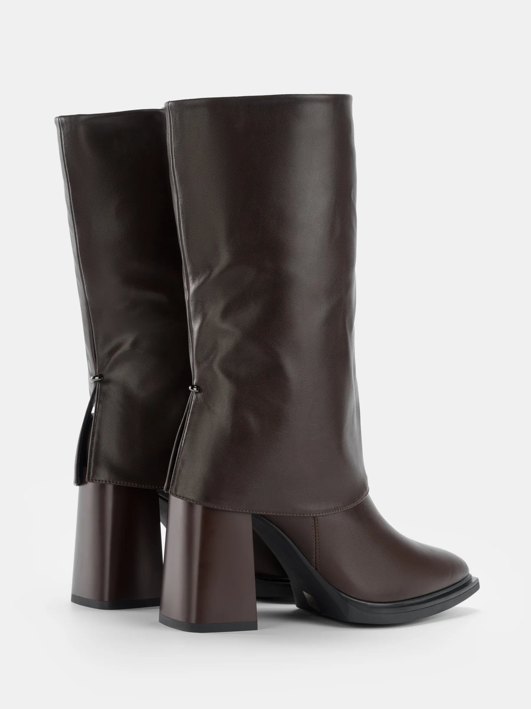 Сапоги зимние на каблуке - 4